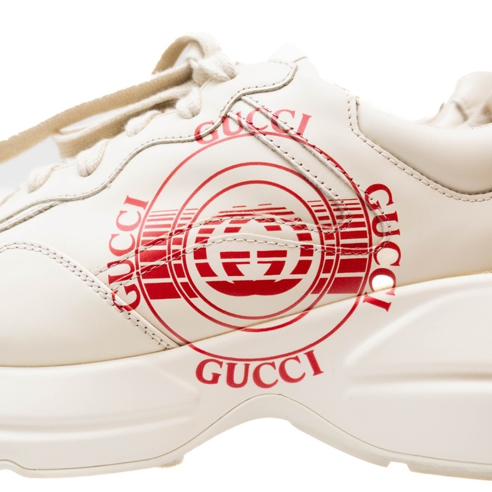 Gucci Rhyton Interlocking Disk Leather Sneakers Women’s Sz 6 Gucci Size  8.5US‎ - Picture 12 of 12